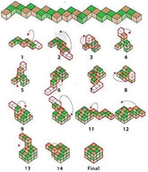 Wooden Rubiks Model | Eco-Friendly Snake Cube Twist Puzzle Toy